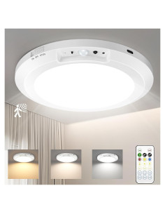 Luz de Techo LED Recargable Yunaking con Sensor de Movimiento
