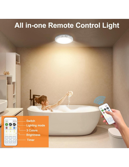 Luz de Techo LED Recargable Yunaking con Sensor de Movimiento