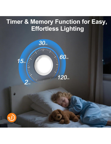 Luz de Techo LED Recargable Yunaking con Sensor de Movimiento