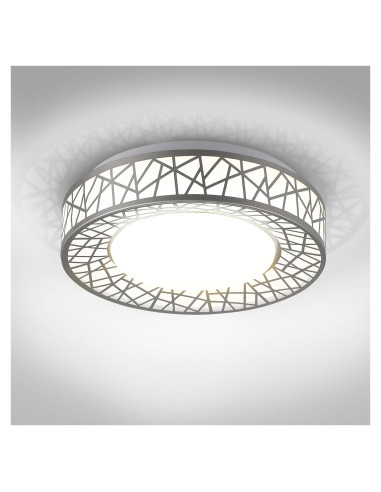 Luz de Techo LED Empotrada ASD 30.48 cm 20W Regulable Niquel