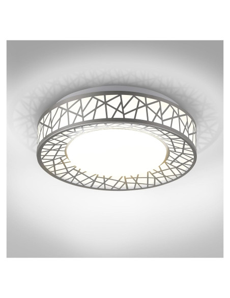 Luz de Techo LED Empotrada ASD 30.48 cm 20W Regulable Niquel