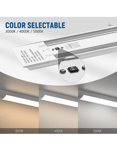 Luz de Taller LED DAKASON 4FT 36W 4320lm Ajustable 3000K/4000K/5000K