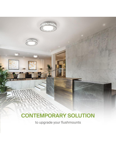 Luz de Techo LED Empotrada ASD 30.48 cm 20W Regulable Niquel