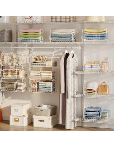 Estantes Colgantes Jautokerdar 3 Niveles Blanco 42x30 cm 2