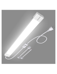 Lámpara de tubo LED KUKUMAO 18W 5000K 2 pies Enchufable