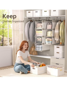 Estante Colgante HAIXIN de Plástico 3 Niveles con Cajón 2