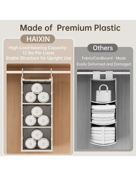 Estante Colgante HAIXIN de Plástico 3 Niveles con Cajón
