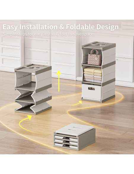 Estante Colgante HAIXIN de Plástico 3 Niveles con Cajón