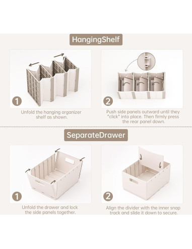 Estante Colgante HAIXIN de Plástico 3 Niveles con Cajón