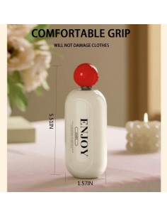 Rodillo Quitapelusas Enjoy Reutilizable 119g Telescópico Blanco 2