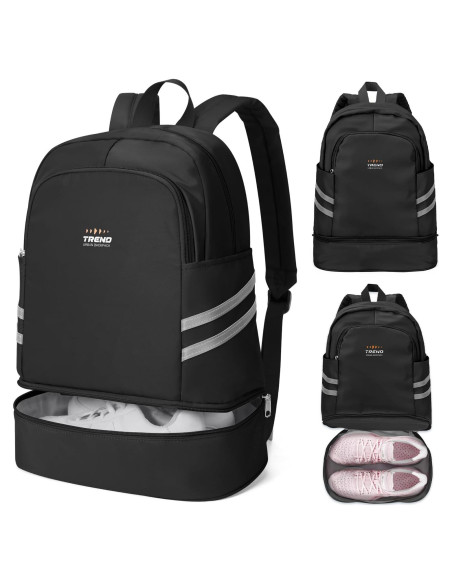 Mochila de Gimnasio Coofay Pequeña Impermeable 20L Negra Mochila de Gimnasio Coofay Pequeña Impermeable 20L Negra