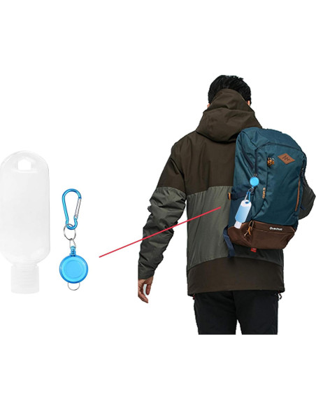 Botellas de Viaje Transparentes Kare & Kind - 4 Piezas 50ml Botellas de Viaje Transparentes Kare & Kind - 4 Piezas 50ml