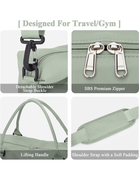 Bolsa de viaje tipo duffel HYC00 con compartimento para zapatos 56x17x45 cm Bolsa de viaje tipo duffel HYC00 con compartimento para zapatos 56x17x45 cm