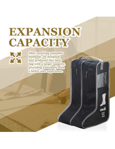 Bolsa de Almacenamiento para Botas Mejorada BSB-003-BLK 57x34x30cm 2