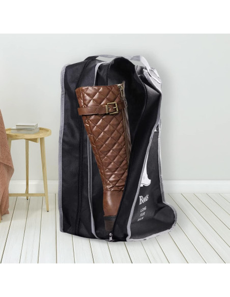 Bolsa de Almacenamiento para Botas Mejorada BSB-003-BLK 57x34x30cm Bolsa de Almacenamiento para Botas Mejorada BSB-003-BLK 57x34x30cm