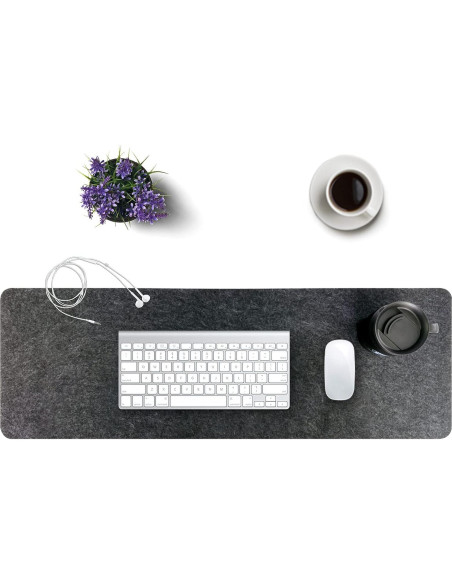 Alfombrilla de Escritorio Fieltro DAWNTREES 90x30cm Gris Oscuro Alfombrilla de Escritorio Fieltro DAWNTREES 90x30cm Gris Oscuro