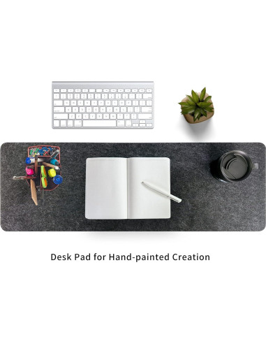 Alfombrilla de Escritorio Fieltro DAWNTREES 90x30cm Gris Oscuro