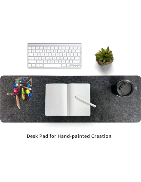 Alfombrilla de Escritorio Fieltro DAWNTREES 90x30cm Gris Oscuro Alfombrilla de Escritorio Fieltro DAWNTREES 90x30cm Gris Oscuro