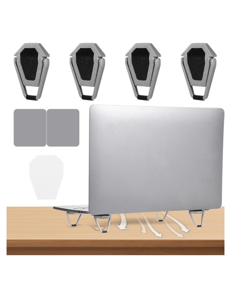 Soporte Ergonómico para Laptop JJUNW - 4 Piezas Ajustable
