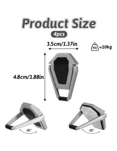 Soporte Ergonómico para Laptop JJUNW - 4 Piezas Ajustable 2