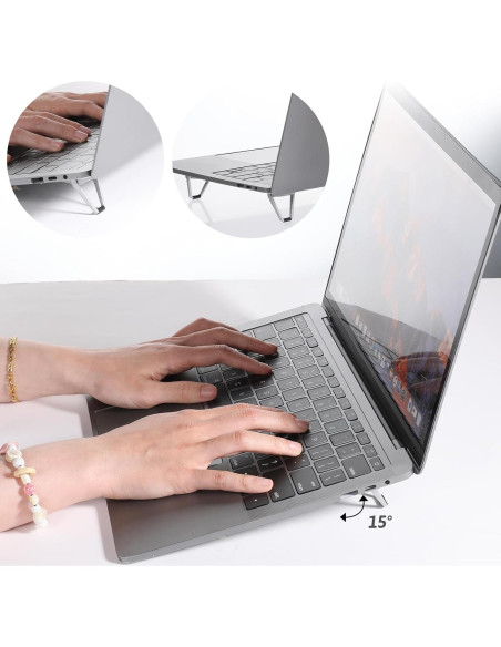 Soporte Ergonómico para Laptop JJUNW - 4 Piezas Ajustable