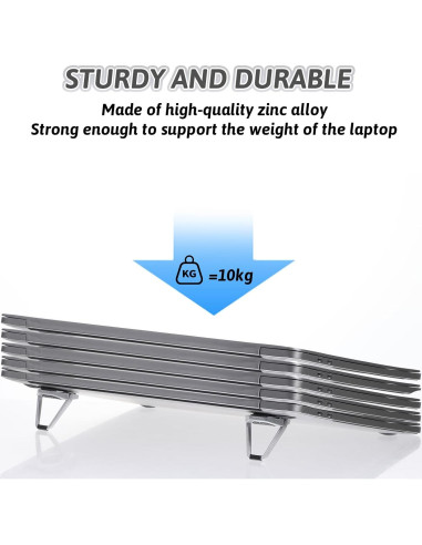 Soporte Ergonómico para Laptop JJUNW - 4 Piezas Ajustable