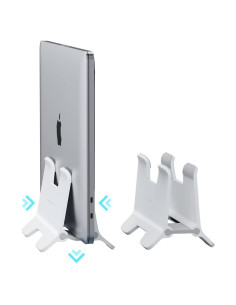 Soporte Vertical para Laptop Hagibis ABS Blanco - Ahorra Espacio