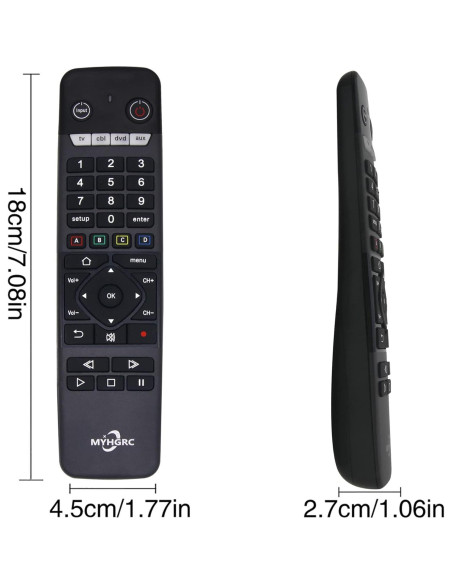 Control Remoto Universal MYHGRC 4 en 1 para TV y Audio Control Remoto Universal MYHGRC 4 en 1 para TV y Audio