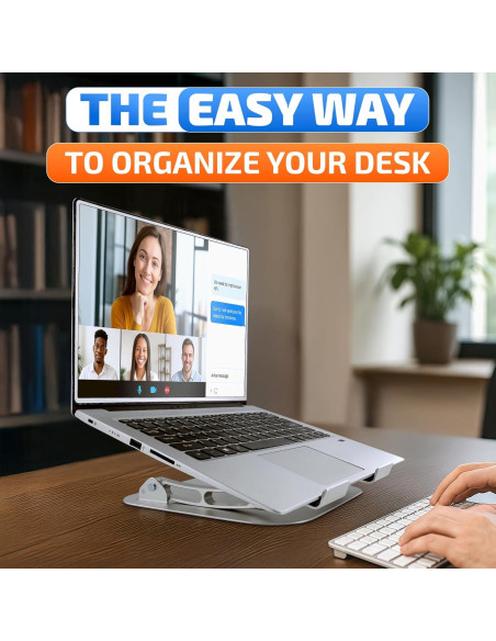 Soporte Ajustable para Laptop V TOWER 10-17.3" con Ventilación Soporte Ajustable para Laptop V TOWER 10-17.3" con Ventilación