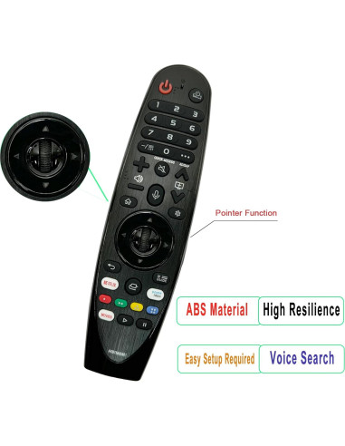Control Remoto de Voz LG MR20GA AKB75855501 Compatible 2018-2023