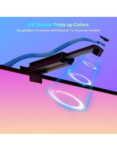 Luz LED Inmersiva para TV Deerdance 4.5m RGB Control App