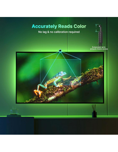 Luz LED Inmersiva para TV Deerdance 4.5m RGB Control App