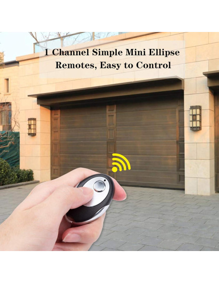 Control Remoto de Puerta de Garage LAWOHO Amarillo 1 Botón