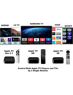 Control Remoto Universal ONN para Apple TV 4K HD - A2843 A2737 A2169 A1842 2