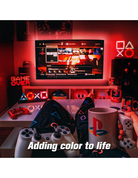 Luces LED PHOPOLLO para TV 15 pies RGB Bluetooth USB