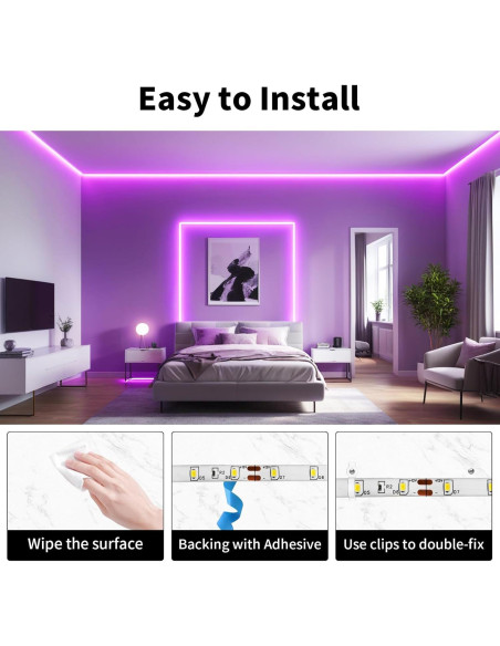 Tira LED Rosa 5m iNextStation 300 LEDs Flexible 12V