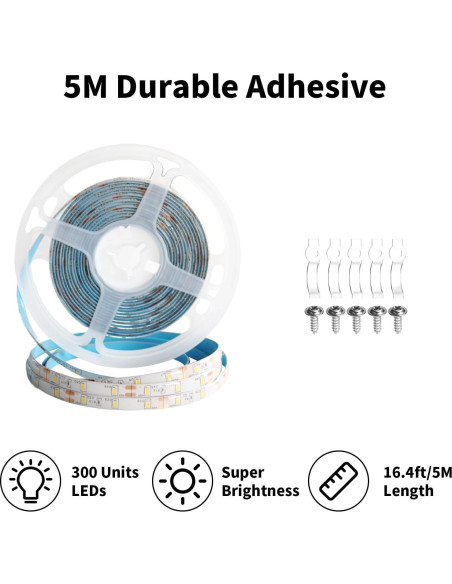 Tira LED Rosa 5m iNextStation 300 LEDs Flexible 12V