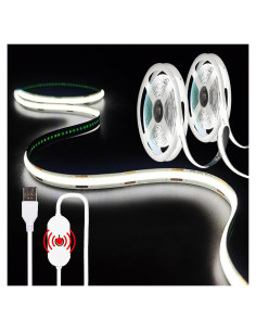 Tira de Luz LED COB 1m 2Pack LFKJ Blanca 6000K USB