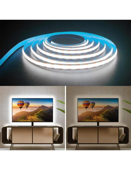 Tira de Luz LED COB 1m 2Pack LFKJ Blanca 6000K USB