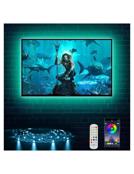 Tira de Luz LED RGB para TV ZHIGUANGZHIN 3m Control Remoto