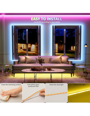 Tira LED COB RGB PAUTIX 1.5m USB 5V con Control Bluetooth