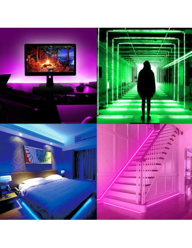 Tira LED COB RGB PAUTIX 1.5m USB 5V con Control Bluetooth