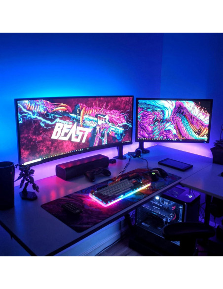 Tira de Luz LED RGB para TV ZHIGUANGZHIN 3m Control Remoto