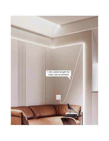 Cinta LED COB Aclorol 1M Regulable USB 6000K 320 LEDs