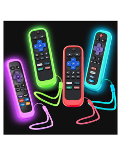 Funda de Silicona para Control Remoto Roku - Silicloak - Brilla en la Oscuridad