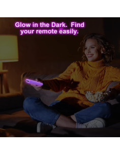 Funda de Silicona para Control Remoto Roku - Silicloak - Brilla en la Oscuridad 2
