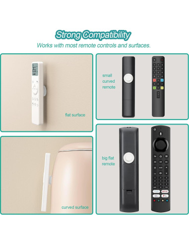 Soporte Magnético para Control Remoto Freewindo - 5 Piezas Blanco