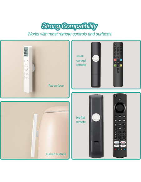 Soporte Magnético para Control Remoto Freewindo - 5 Piezas Blanco