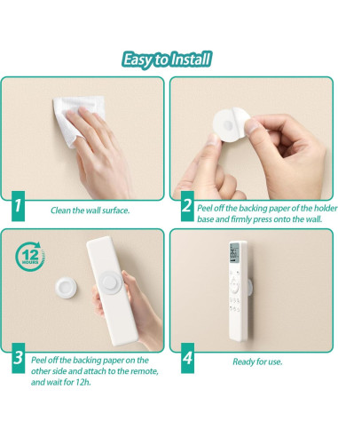 Soporte Magnético para Control Remoto Freewindo - 5 Piezas Blanco