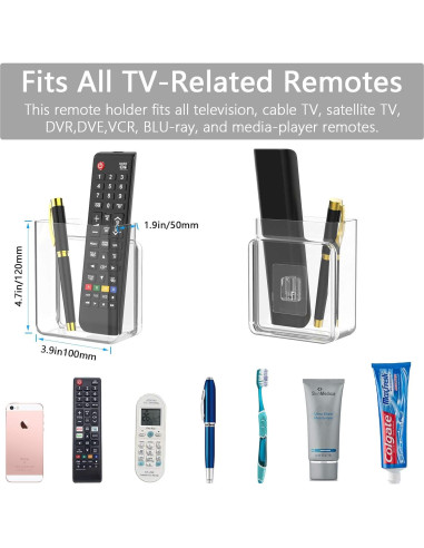 Soporte de Control Remoto y Teléfonos Yocice Transparente